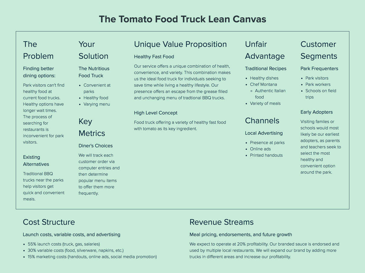 Lean Canvas Creator by Xtensio (It's free!)