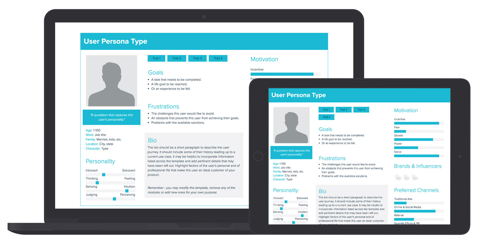 User Persona Template And Examples Xtensio