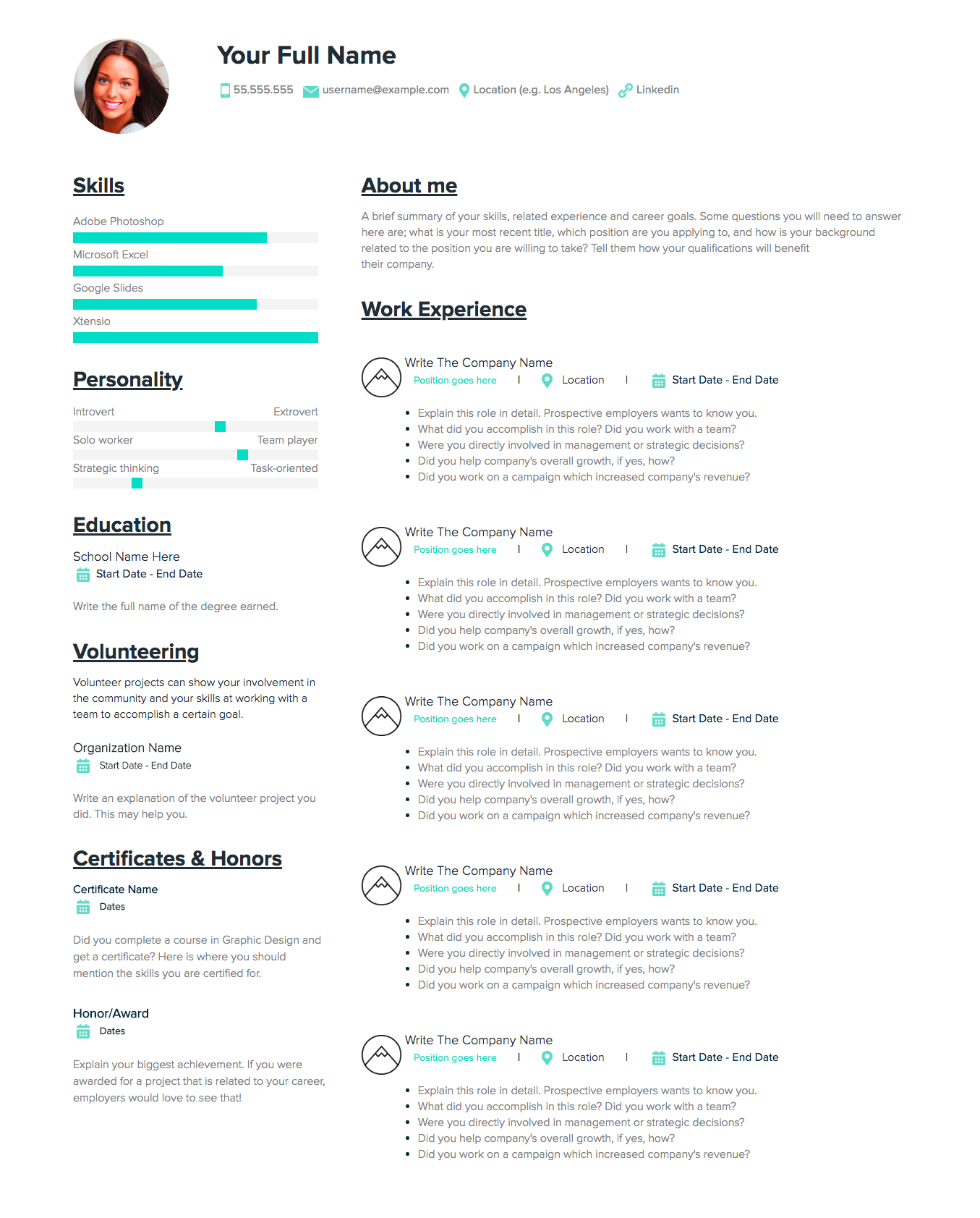 How to make a Resume, A step-by-step guide & samples | Xtensio