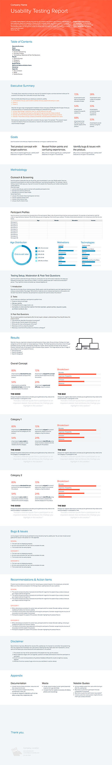 How to write a Usability Testing Report (with samples) Xtensio