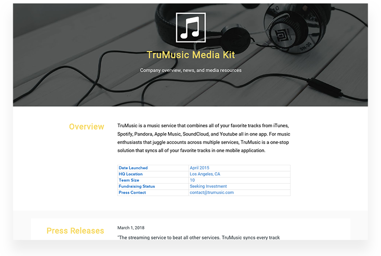 Media Kit TruMusic