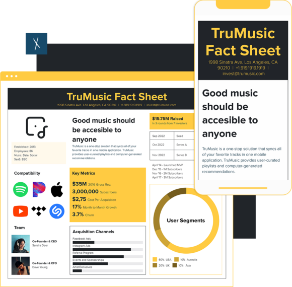 Fact Sheet Music App
