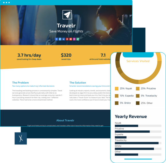Travel Startup One Pager Template