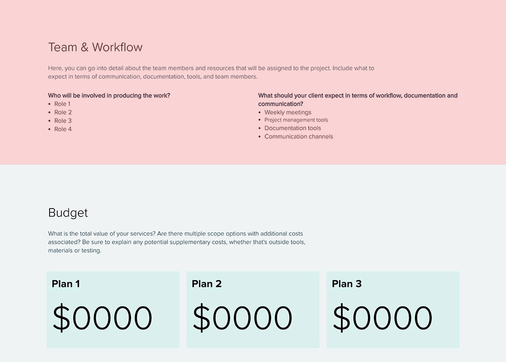 Proposal For Work Template from xtensio.com