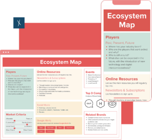 Ecosystem Map Template | Desktop And Mobile Views