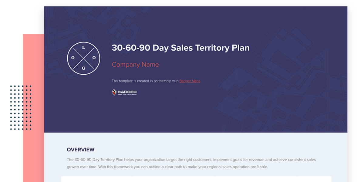 306090 day regional sales plan