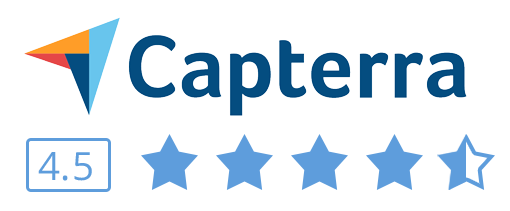 Capterra Logo With 4.5 Review Rate Of Xtensio 