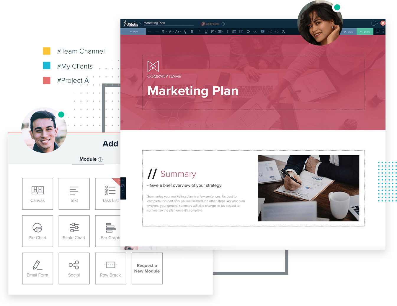 Xtensio´s Marketing Plan Template For Marketeers And Add New Module Among Other Features
