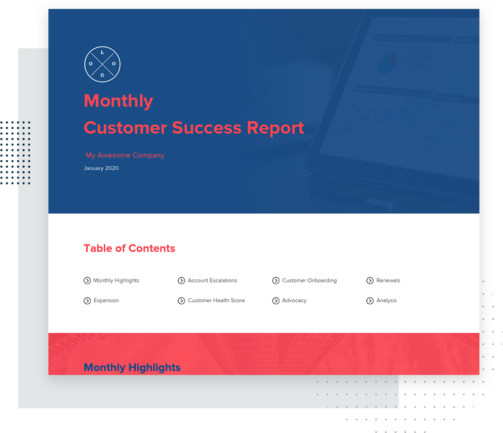 Monthly Customer Success Report