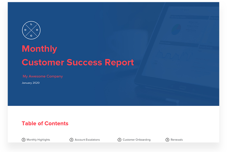 Monthly Customer Success Report Template