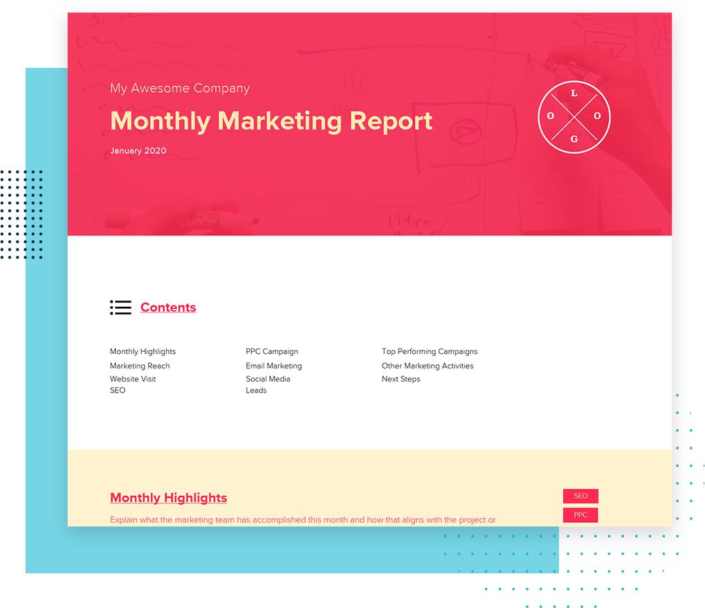 New Template: Monthly Marketing Report