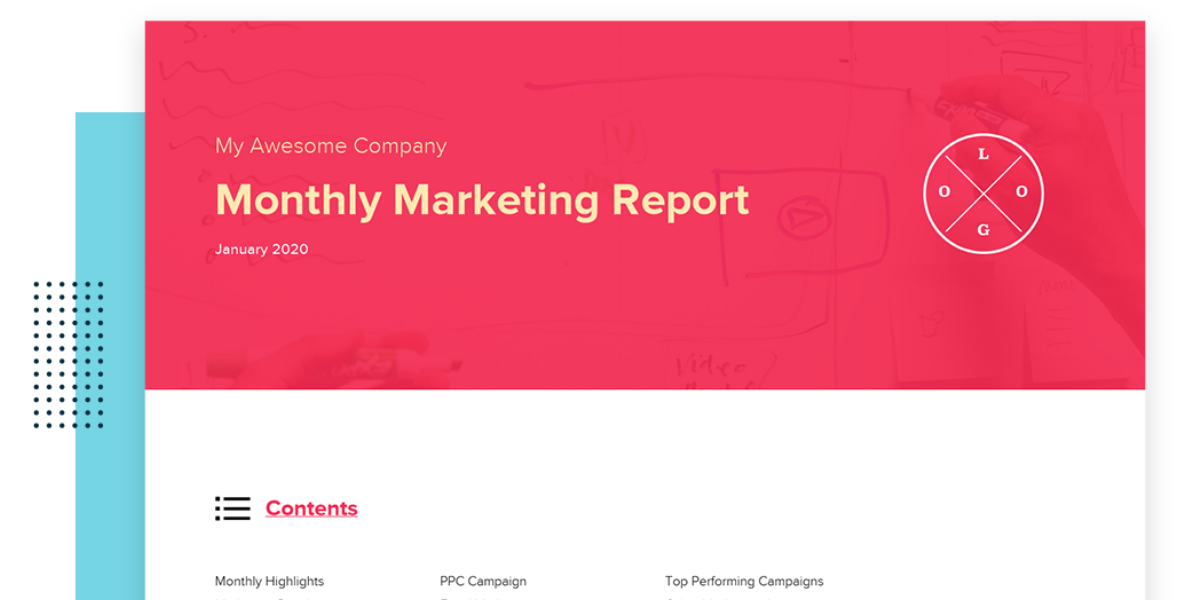 Monthly Marketing Report [Free 10-Section Template] - AgencyAnalytics
