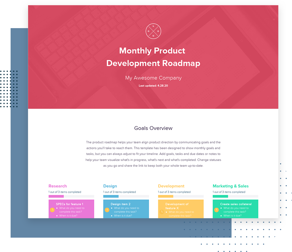 Monthly Product Roadmap
