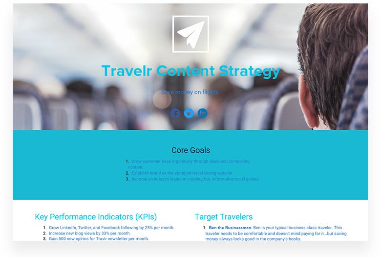 Travelr Content Strategy