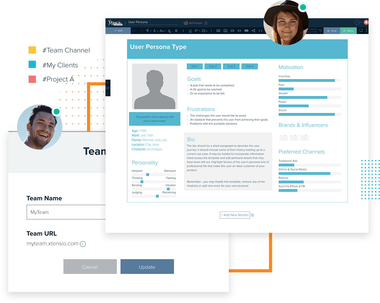 Xtensio´s User Persona Template For Design Teams And Create Team Module Among Other Features.