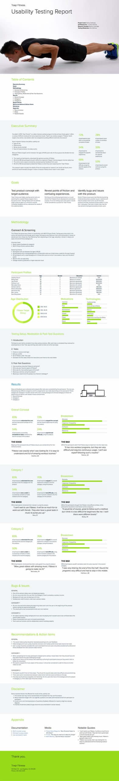 Usability Testing Report Example Traqr