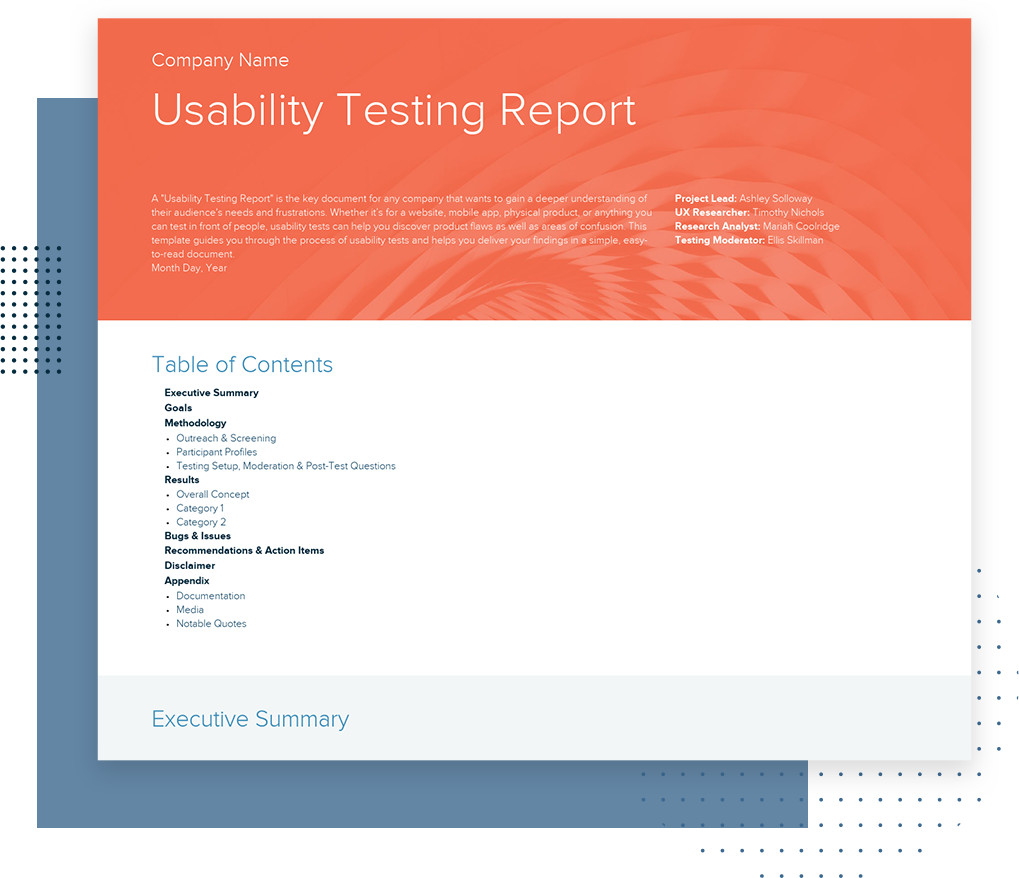 How To Write A Usability Testing Report (With Templates And Examples) | Xtensio | 2024