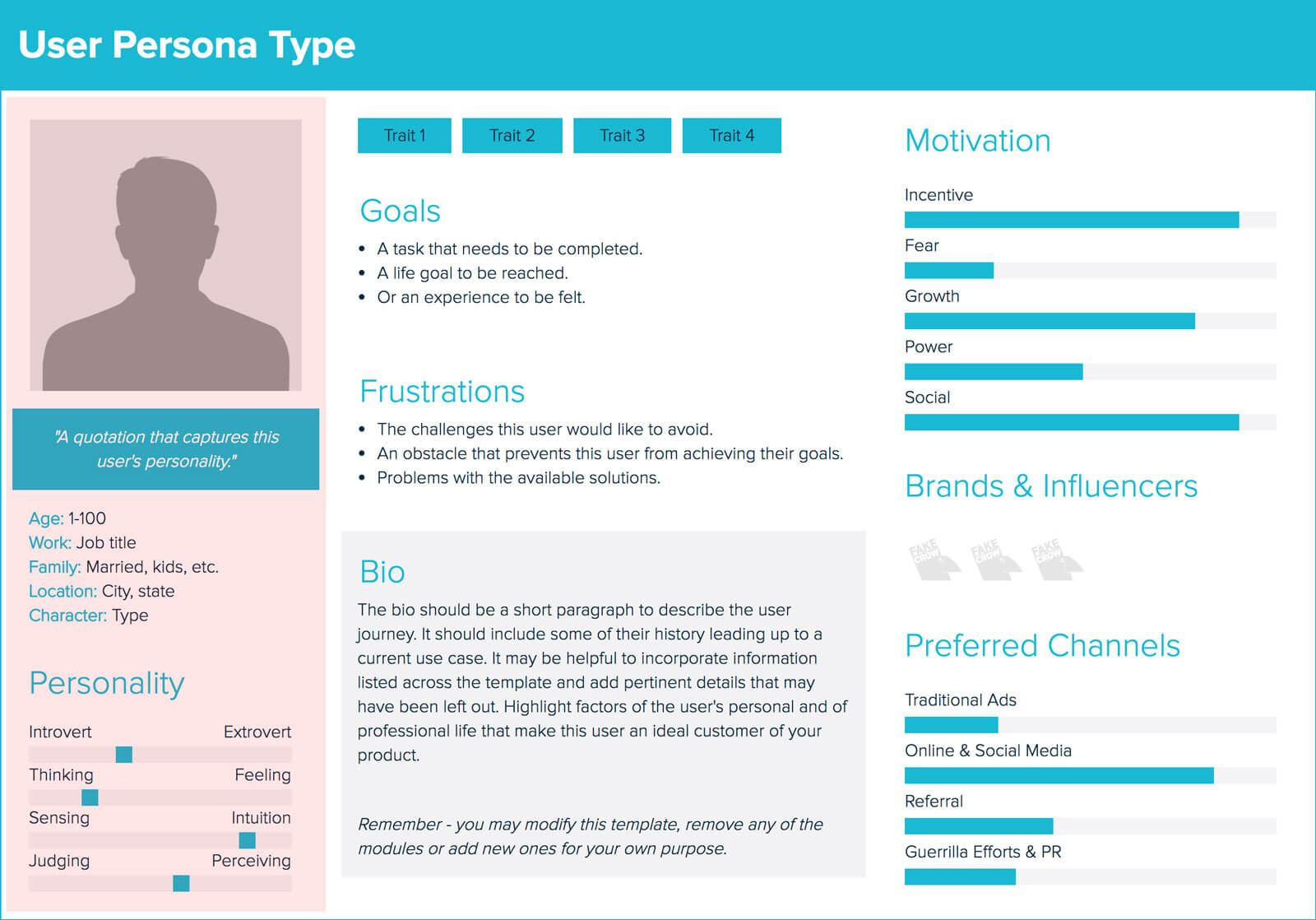 Add the Basics Information | How To Create A User Persona