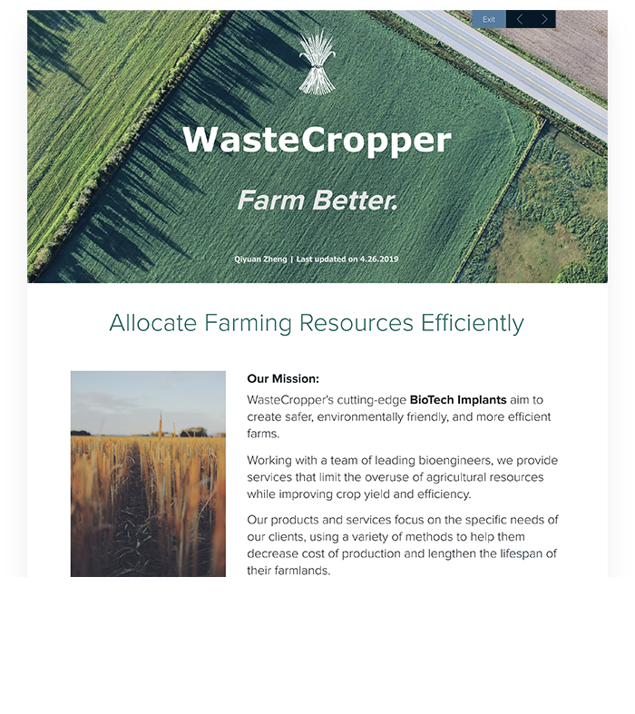 Waste Cropper Example