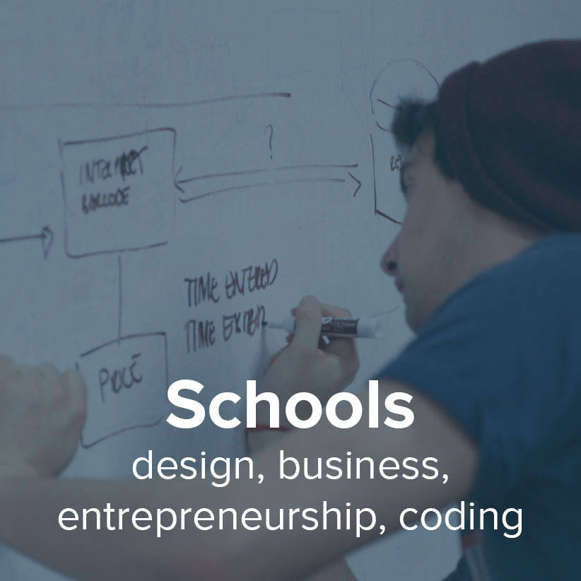 Design Schools, Business Schools, Entrepreneurship Schools, Coding Schools