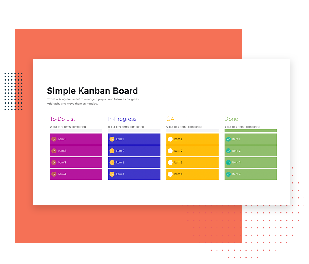 Simple Kanban Board Template