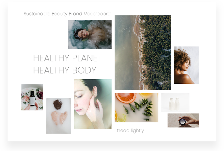 Sustainable Brand Mood Board