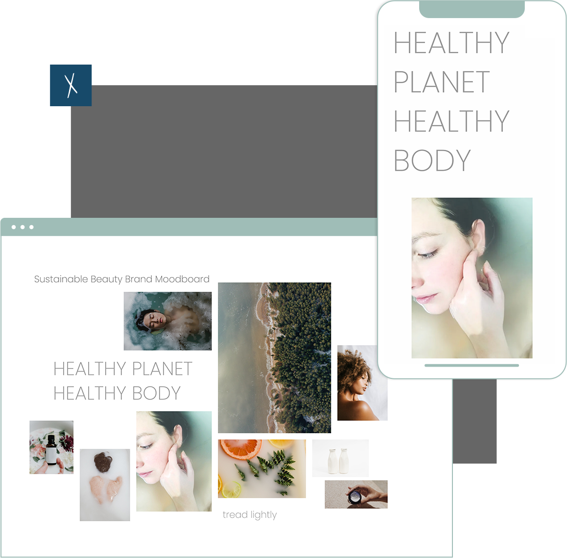 Sustainable Brand Mood Board Template