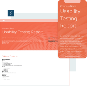 Usability Testing Report Template | Desktop And Mobile Views