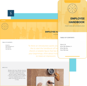 Employee Handbook Template | Desktop And Mobile Views