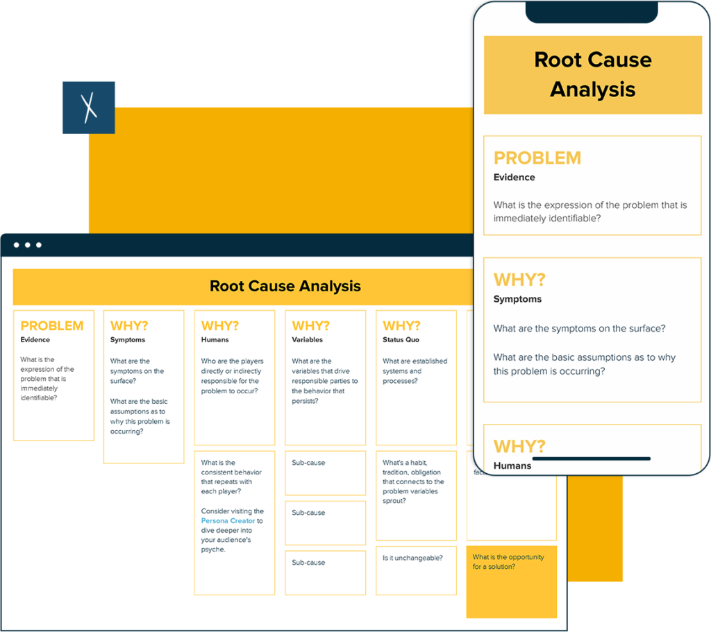 Root Cause Analysis Template | Desktop And Mobile Views