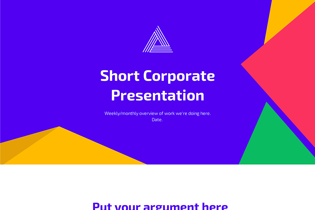 Short Corporate Presentation