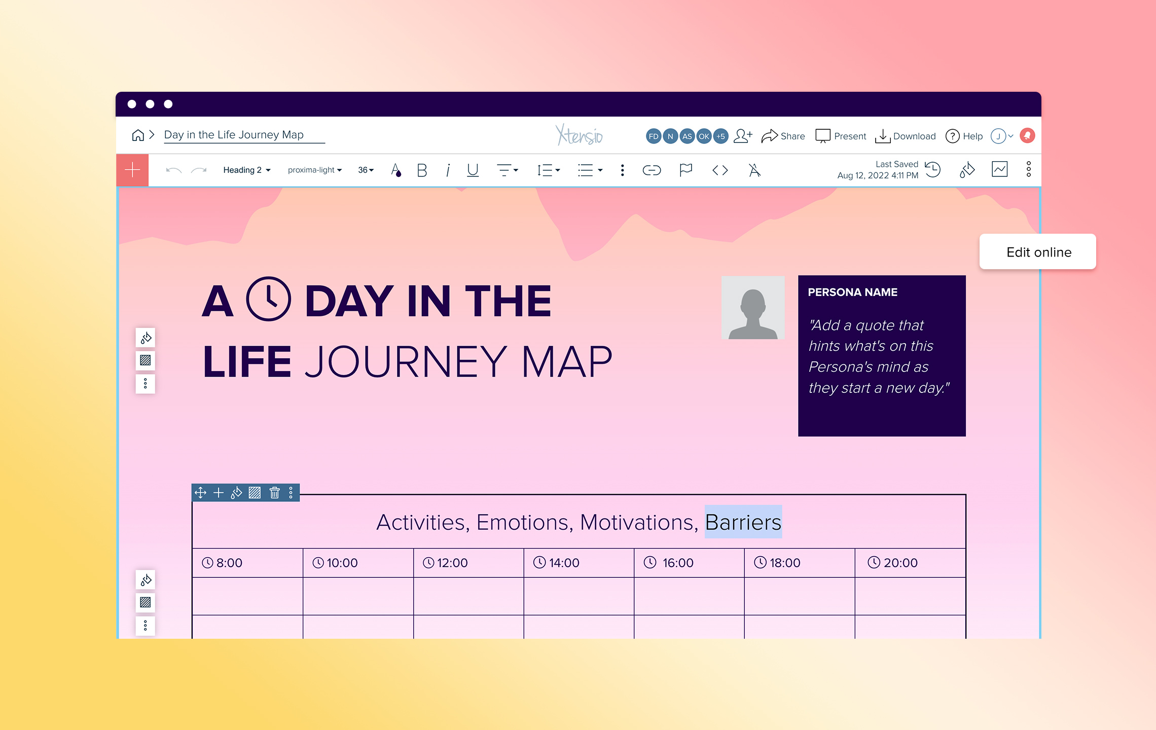 Day in the Life Journey Map