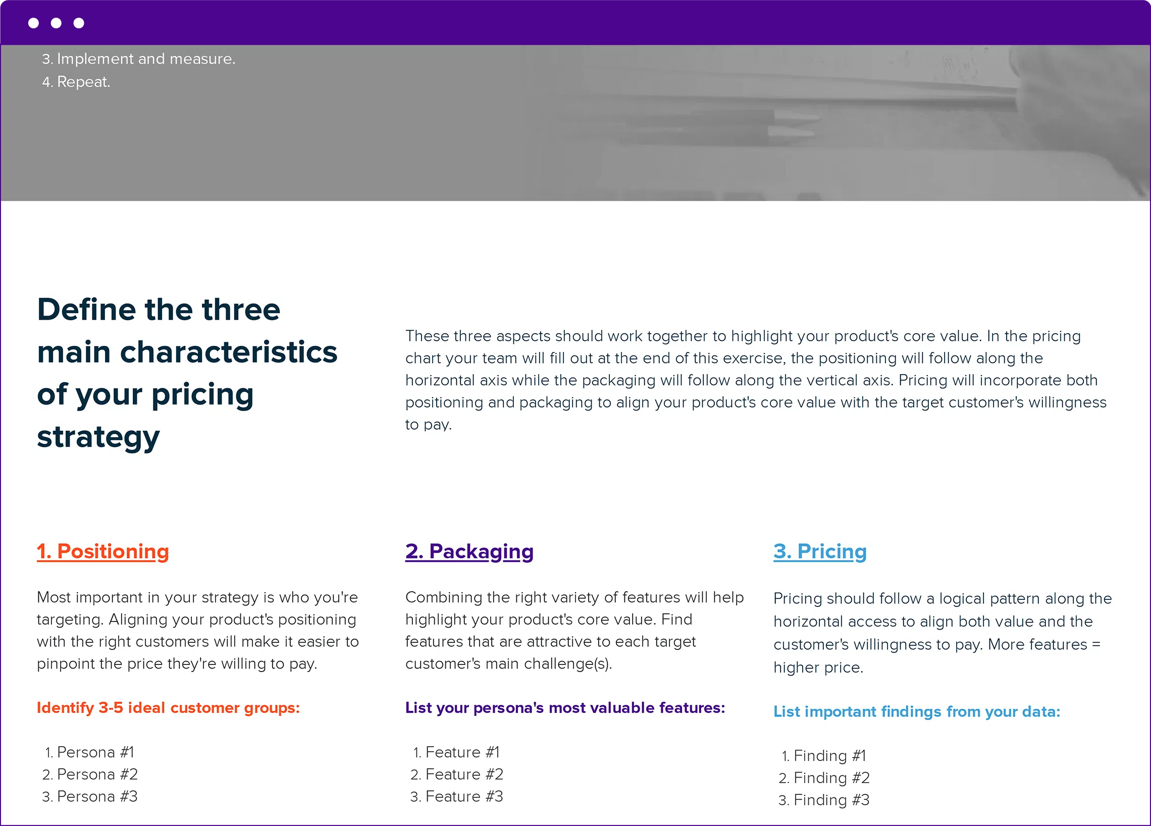 Define The Three Main Characteristics Of Your Saas Pricing Model