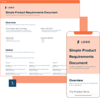 Simple Product Requirements Document Template | Xtensio | 2023