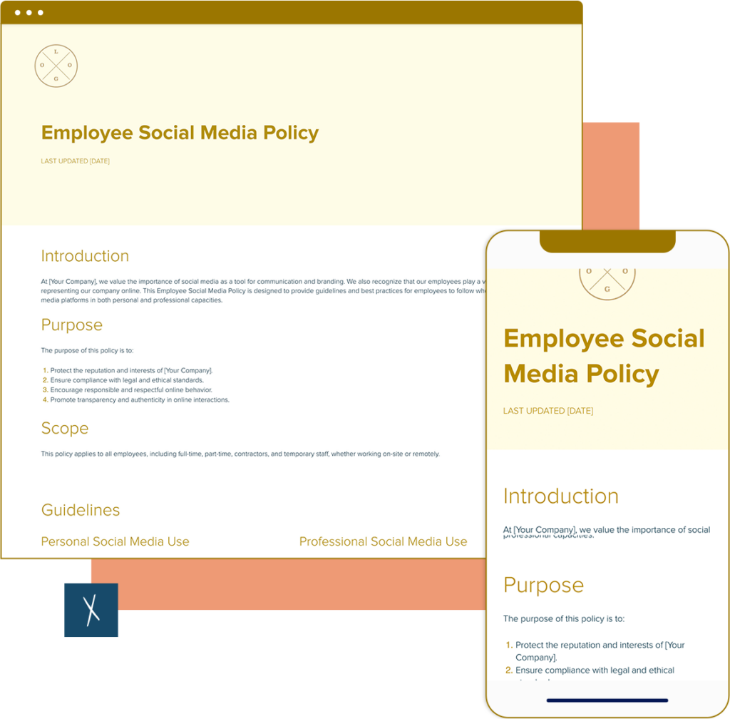 Employee Social Media Policy Template
