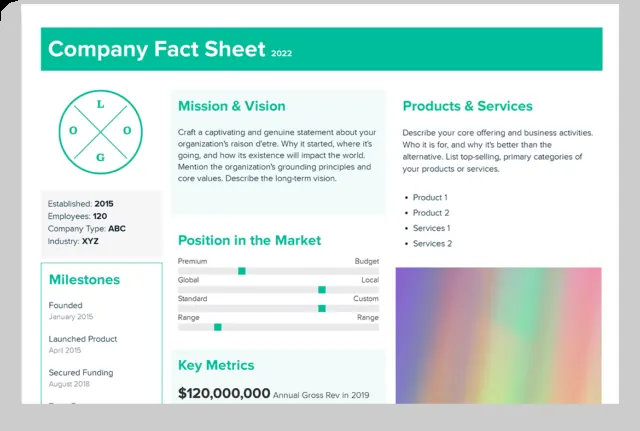Fact Sheet Template
